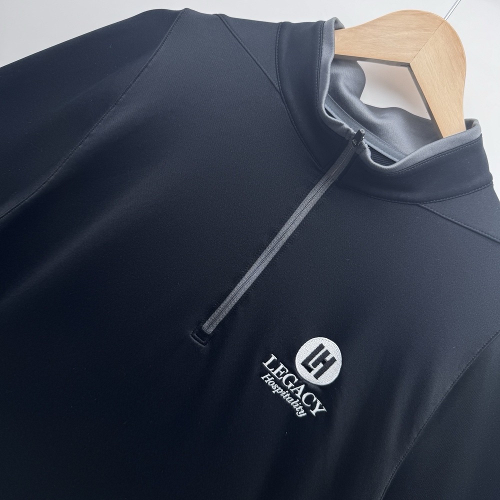 Nike Golf Dri-Fit Men's L 1/4 Zip Pullover Black Legacy Hospitality Corporate